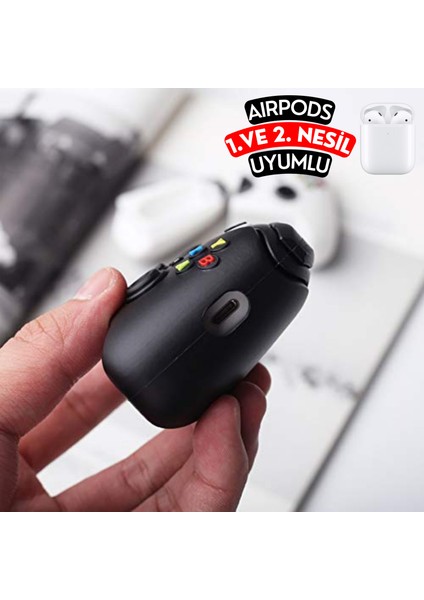 Airpods 1. ve 2. Nesil Uyumlu Oyun Konsolu Figürlü Sevimli Koruyucu Silikon Kılıf fırsatları