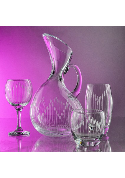 Pudgy 19 Parça Bardak Çeyiz Seti Ördek Karaflı Vega Desenli fiyatları