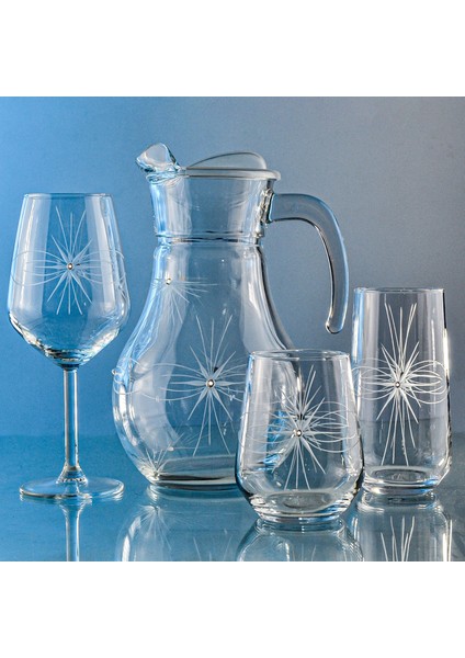 Kazaan 19 Parça 6 Kişilik Bardak Çeyiz Seti Mira Desenli fiyatları