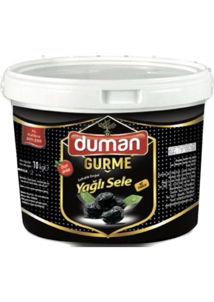 Duman Gurme  Kahvaltılık Gemlik Siyah Zeytin Xs (320-350) Klb 10 kg