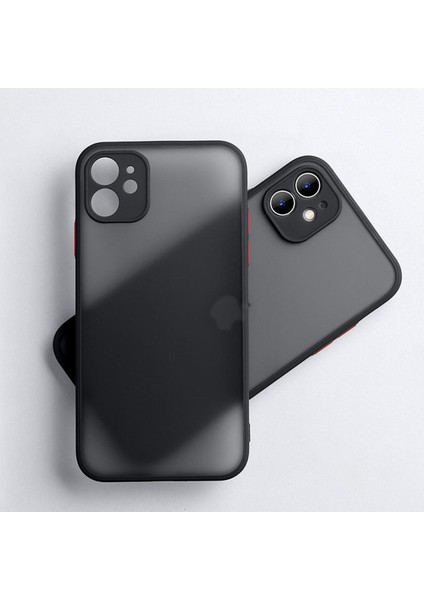 Apple iPhone 11 Kılıf 3D Kamera Korumalı Arkası Mat Kenarları Renkli Smoke Case fiyatları