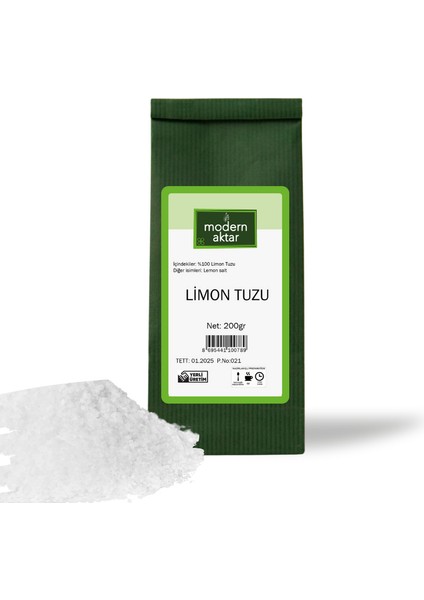 Modern Aktar Limon Tuzu 200 gr