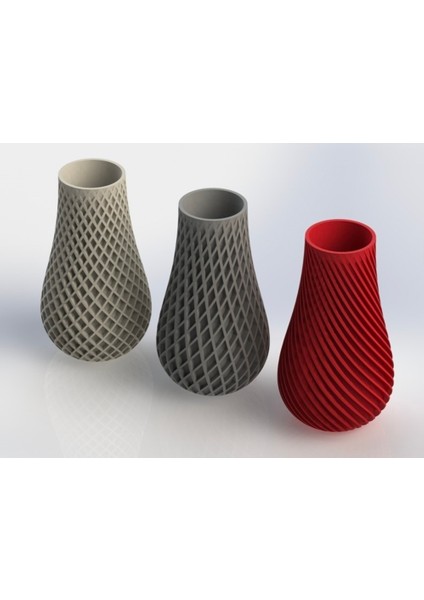 Lloret De Mar Lux Vazo Baklava Spiral Desen Yeşil 17CM modelleri