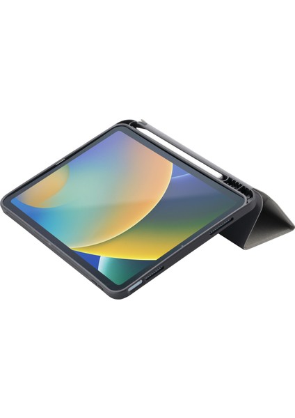 Apple iPad 10.Nesil 10.9 2022 Kılıf Tri Folding Kalem Bölmeli Standlı Kılıf