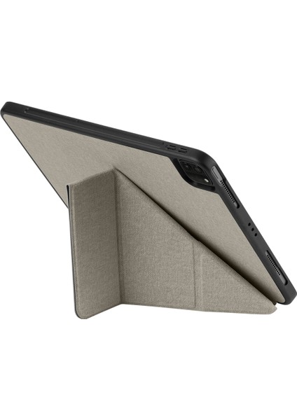 Apple iPad Pro 12.9 2021 (5.nesil) Kılıf Tri Folding Kalem Bölmeli Standlı Kılıf modelleri