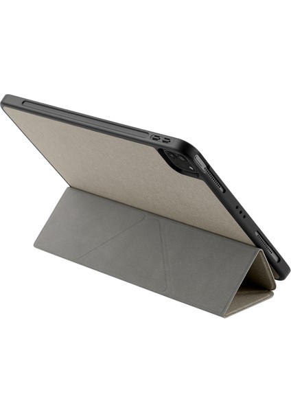 Apple iPad Pro 12.9 2021 (5.nesil) Kılıf Tri Folding Kalem Bölmeli Standlı Kılıf fırsatları