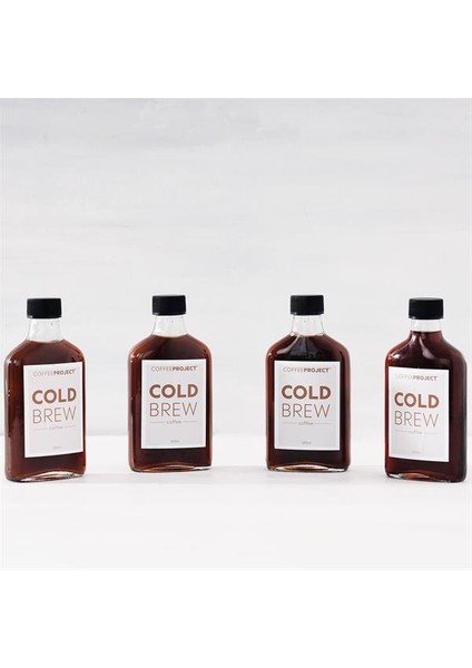 Cold Brew Cam Şişede Hazır Soğuk Kahve | 4 pac
