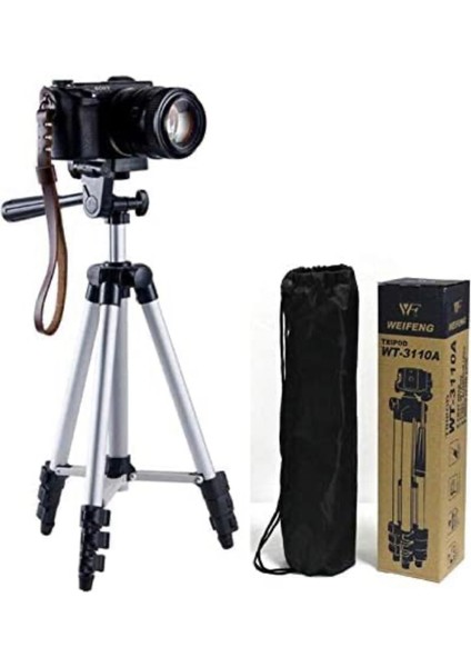 3110 Telefon ve Kamera Tutucu Tripod (Gri)