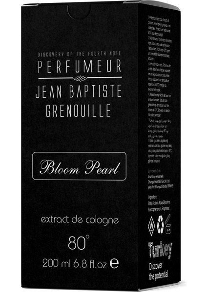 Jbg 200 ml Kolonya Cologne Bloom Pearl