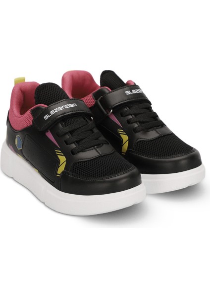 KEPA IN Kız Çocuk Sneaker Koşu & Yürüyüş Ayakkabısı Siyah / Fuşya