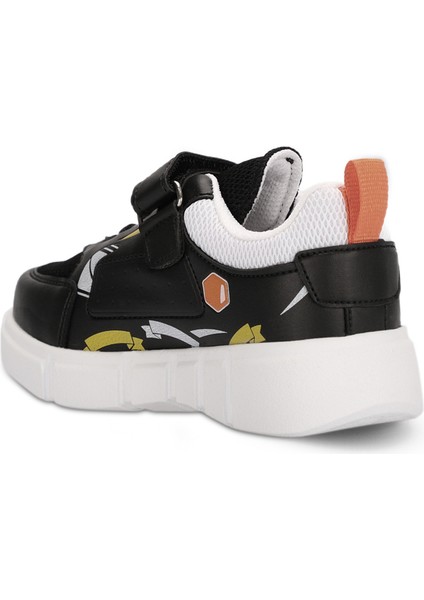 Kepa Günlük Spor Siyah / Beyaz Sneaker Unisex Çocuk Ayakkabı