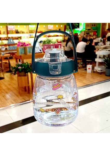 1100ML Büyük Kapasiteli Su Şişesi - Koyu Yeşil (Yurt Dışından)