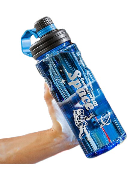 1500ML Ölçekli Spor Su Şişesi - Mavi (Yurt Dışından)