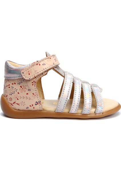 GA23008 Kifidis-Kids Kız Çocuk Deri Sandalet 19-23