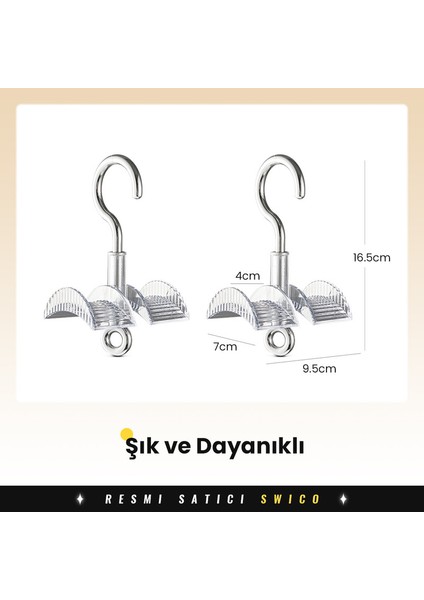 Çanta Askısı Şal Askılığı Dolap Içi Organizer Askılık 2 Adet (Yurt Dışından)