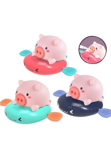 Çocuk Saatli Kumbara Uçan Balık Bebek Çekme Kordonu Su Oyunu Balina Dinozor Binmek Uçan Balık Banyo Spreyi Yüzme Oyuncakları (Yurt Dışından)