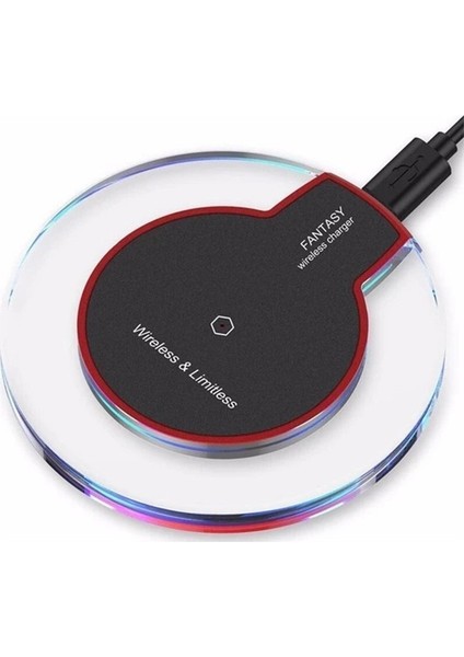 Akıllı Telefonlar Için Kablosuz Şarj Cihazı - Siyah (Yurt Dışından)