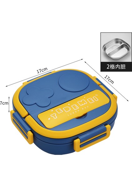 Kaşık Bölmesi ile Paslanmaz Çelik Çocuk Plaka Yalıtım Yemek Kabı Bebek Yemek Kabı (Yurt Dışından)