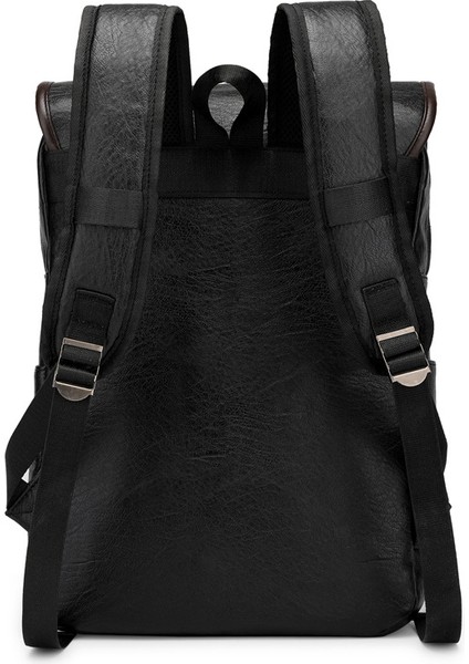 Sırt Çantası Erkek Trendy Retro Erkek Iş Bilgisayarı Sırt Çantası Seyahat Büyük Kapasiteli Su Geçirmez Deri Sırt Çantası (Yurt Dışından) modelleri