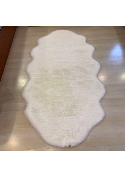 Mollıs Suni Tavşan Postu Beyaz 2'li 80 x 200 cm