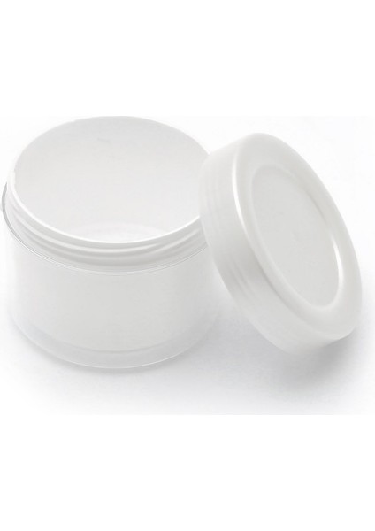 100 Adet - 100ML Plastik Çift Çidarlı Lüx Köpük Contalı Krem Kavanozu