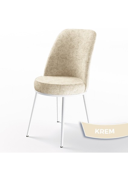 Concept Dexa Serisi Üst Kalite Mutfak Sandalyesi Metal Beyaz Iskeletli 4 Adet Sandalye fiyatları