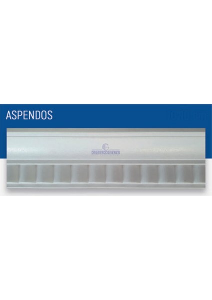 13,5 cm Desenli Kartonpiyer Stropiyer Aspendos 10 Adet