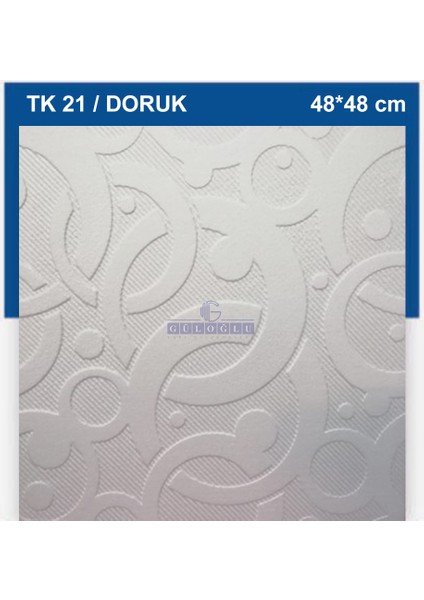 48X48 Stropiyer Tavan Kaplama Gkpç Doruk 8 Adet