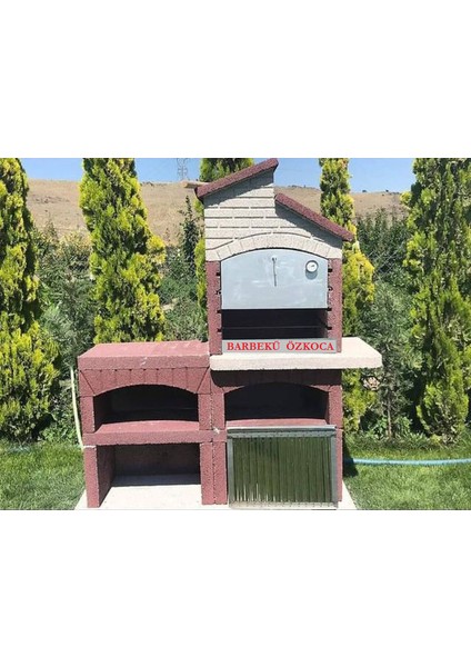 70 Lik Kırmızı Masalı Göcek Model Fırınlı Barbekü