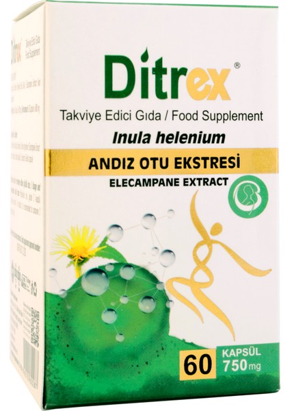 Ditrex 750 mg inula helenium Kapsül yapışkan andız otu