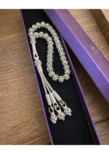 Erkek Gümüş Kazaziye Tesbih