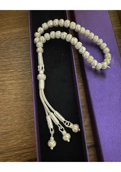 Erkek Gümüş Kazaziye Tesbih