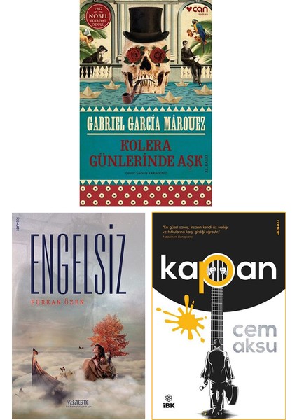 Kolera Günlerinde Aşk - Engelsiz - Kapan 3 Kitap Set