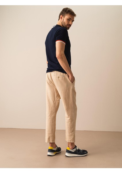 Pamuk Keten Karışımlı Regular Fit Pantolon