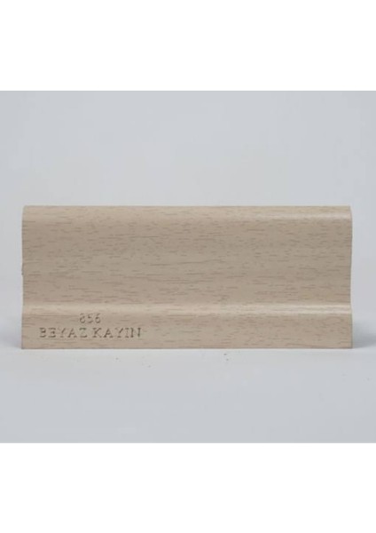 8 cm Süpürgelik Beyaz Kayın (1.25 Mt-2 Boy)