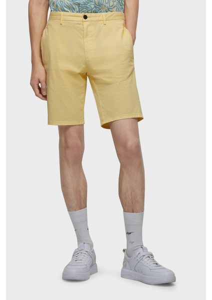Pamuklu Normal Bel Slim Fit Chino Short Erkek Short 50471182 746
