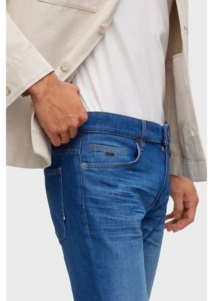 Süper Yumuşak Pamuklu Slim Fit Normal Bel Dar Paça Jeans Erkek Kot Pantolon 50488478 434 modelleri