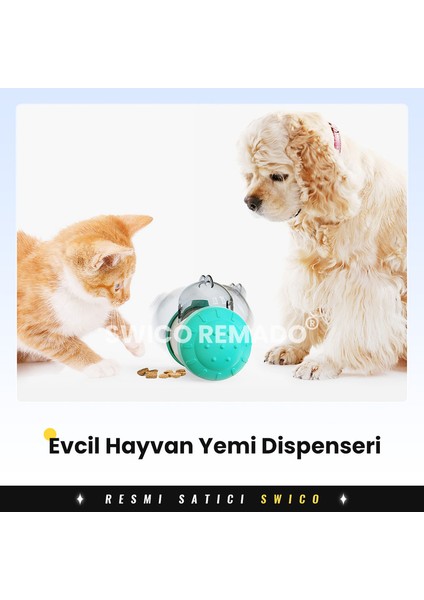 Swico Remado Evcil Hayvan Yemi Dispenseri Yavaş Besleyici Oyuncak (Yurt Dışından)