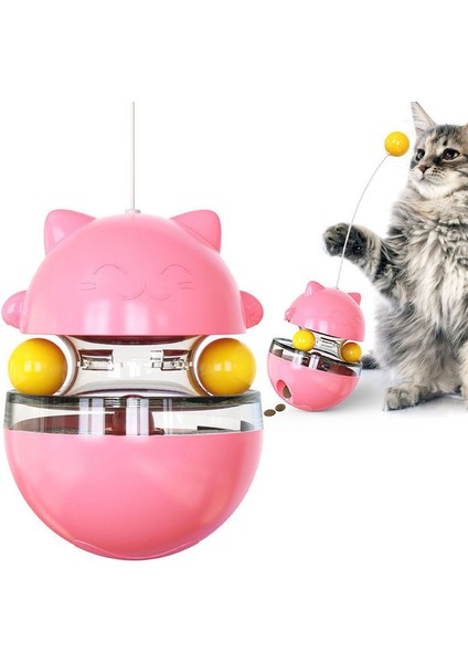 Kedi Maması Dispenseri Interaktif Kedi Oyuncağı (Yurt Dışından)