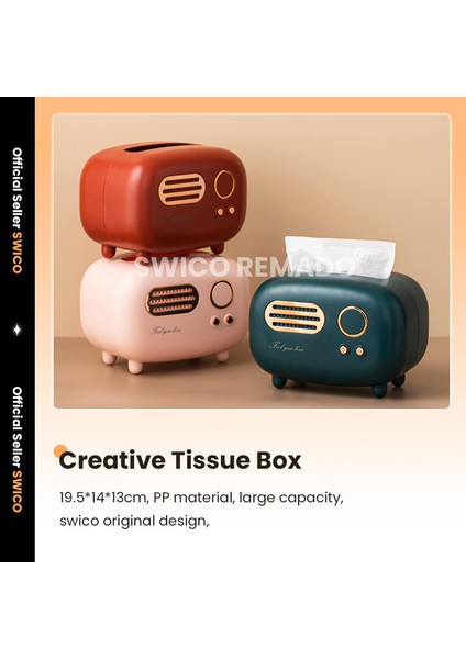 Yaratıcı Radyo Şekilli Mendil Tutucu (Yurt Dışından) fiyatları