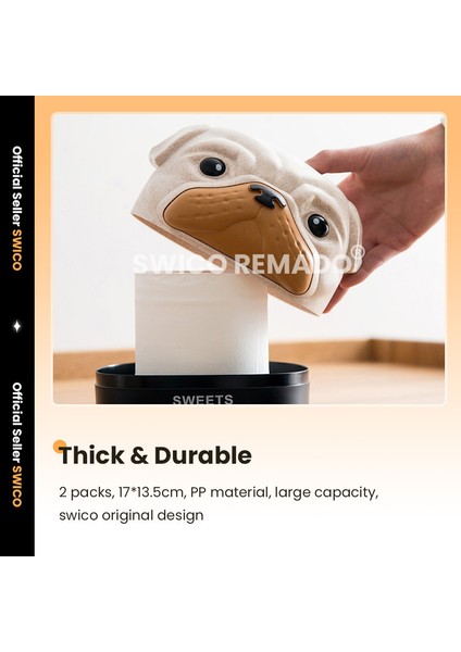 Yaratıcı Köpek Şekilli Mendil Tutucu 2 Adet (Yurt Dışından) fırsatları