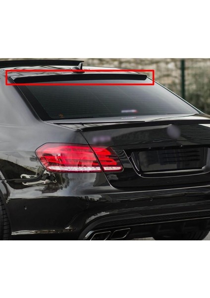 Mercedes W 212 E Class Cam Üstü Piano Black Spoiler modelleri