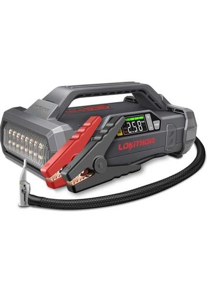 Lokıthor JA301 12V 2000AMP Li-Polimer Akıllı Akü Takviye + Pompa + Powerbank + LED Lamba