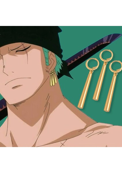 Bandaı One Piece - Roronoa Zoro Küpe (3'lü Set)