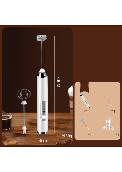 Standlı Süt Köpürtücü Seti ile El Tipi Ev Tipi Küçük Elektrikli Çırpma Teli (Yurt Dışından)