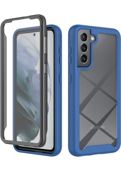 Samsung Galaxy S21 Fe 5g Için Shockproof Bumper Yerleşik Ekran 360 Tam Koruma Kılıf Kapaklı (Yurt Dışından)