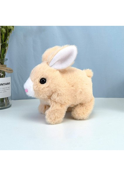 Simülasyon Elektrikli Peluş Tavşan Zıplayan Kıpır Kıpır Tavşan Peluş Oyuncak (Yurt Dışından)