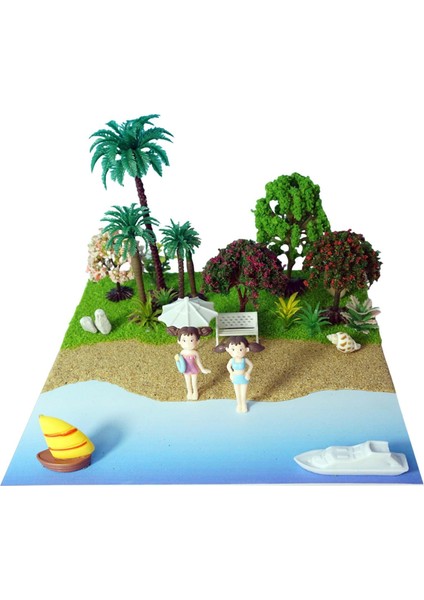 Summer Plajı Sahneleri Bina Ho Ölçekli Sahne Kitleri Düzen Diorama Ofis Için (Yurt Dışından)