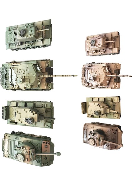 8 Adet 1/72 Tank Modeli Diy Montaj Tank Oyuncağını Kızlar Için Doğum Günü Hediyesi (Yurt Dışından)