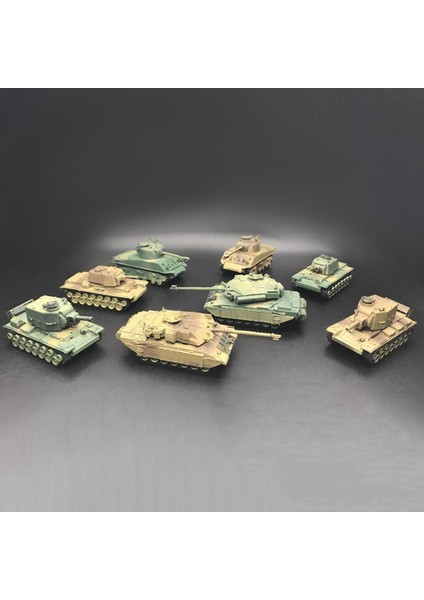 8 Adet 1/72 Tank Modeli Diy Montaj Tank Oyuncağını Kızlar Için Doğum Günü Hediyesi (Yurt Dışından)